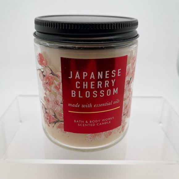 Bath & Body Works Scented Single-Wick Candle Japanese Cherry π Blossom Scent - Picture 2 of 2